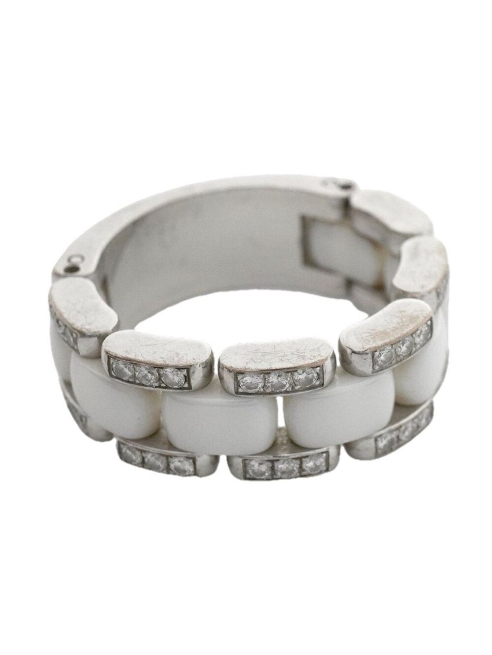 Chanel Ring Ultra Collection 18k White Gold Diamond Ceramic